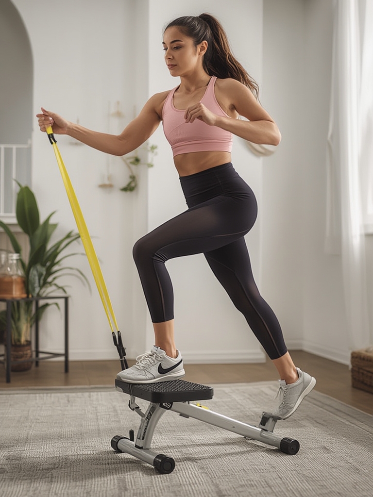 Sunny Health & Fitness Smart Stepper in action