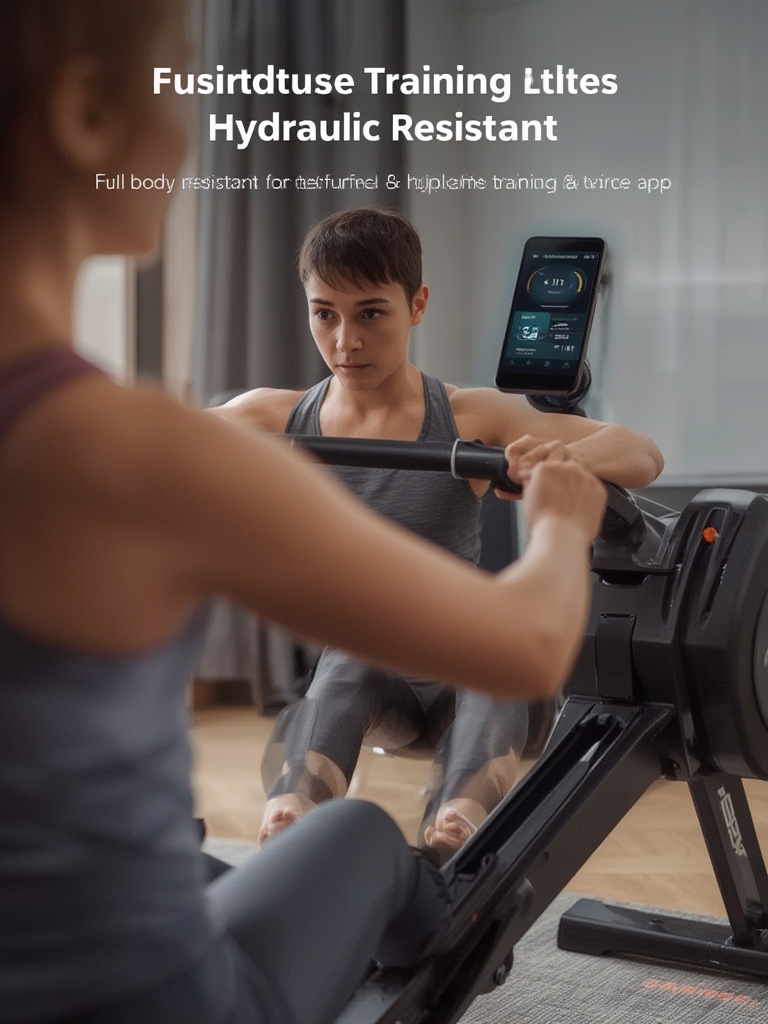 Sunny Health & Fitness SF-RW5801 Rowing Machine in action